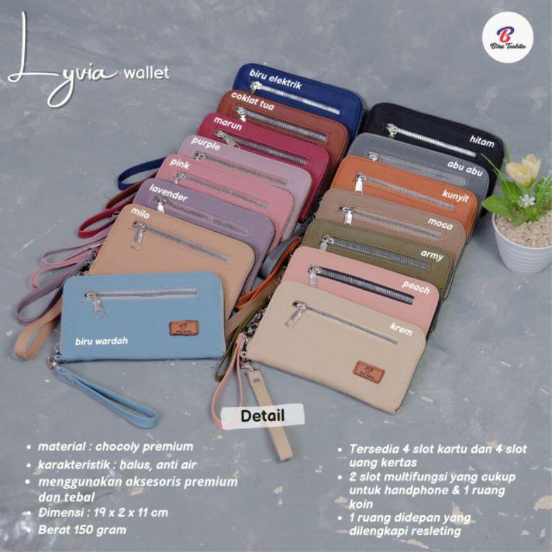 Lyvia wallet by biru Tsabita dompet