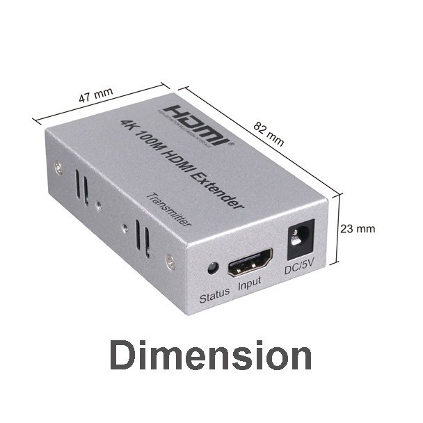 HDMI Extender 100m 4K Over Lan Cat5e cat6