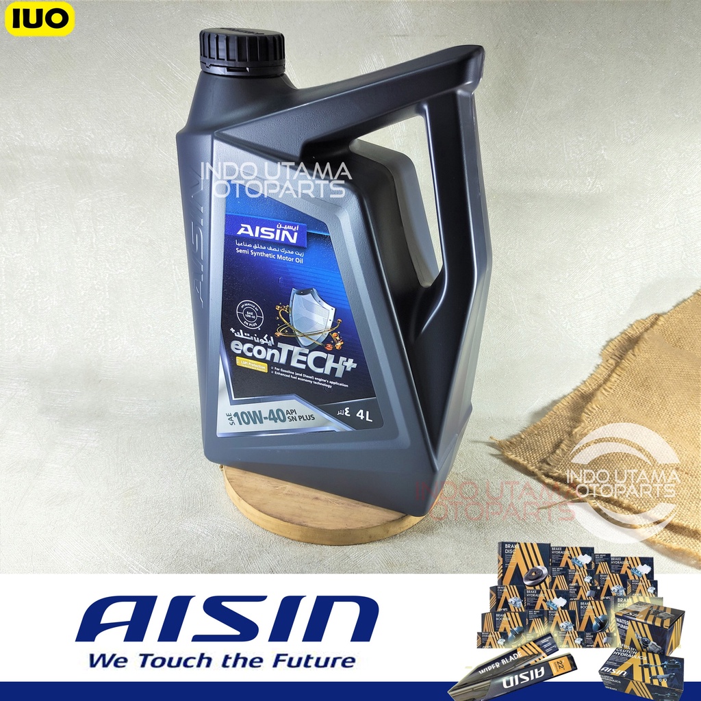 Oli Aisin 10W 40 API SN/CF Synthetic isi 4 ltr ASLI