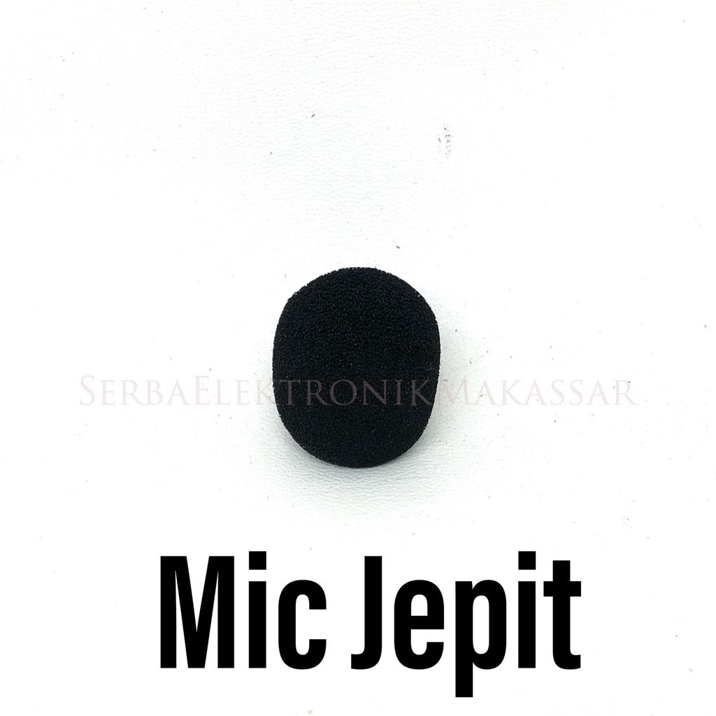 Sponge Mic Meja Jepit Busa Microphone Kecil Mini