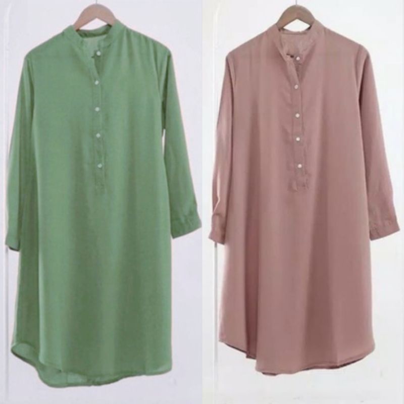 [GROSIR] BRIELLE TUNIK BAHAN SHAKILA PREMIUM JUMBO LD 100CM,110CM &amp; 120CM