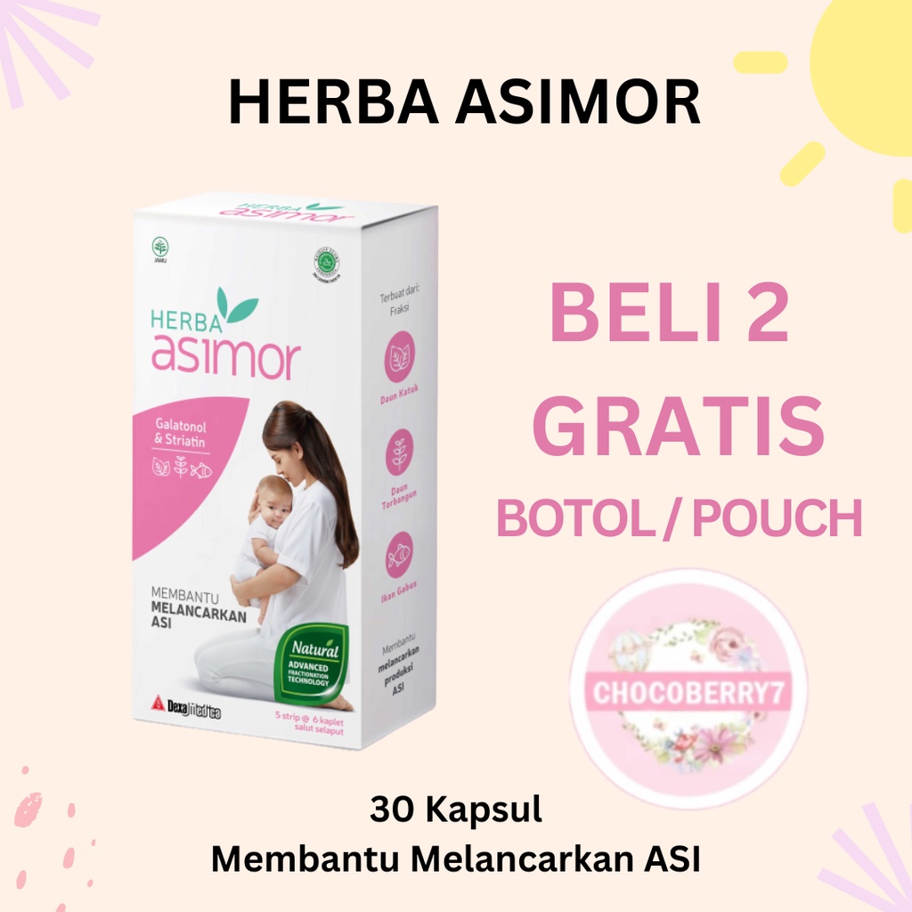 Herba Asimor Box 30 Kapsul Asi Booster Pelancar Asi