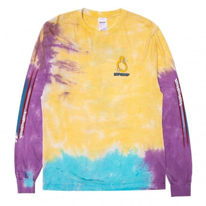 Rip n Dip Nermhog Tiedye Long Sleeve Tee