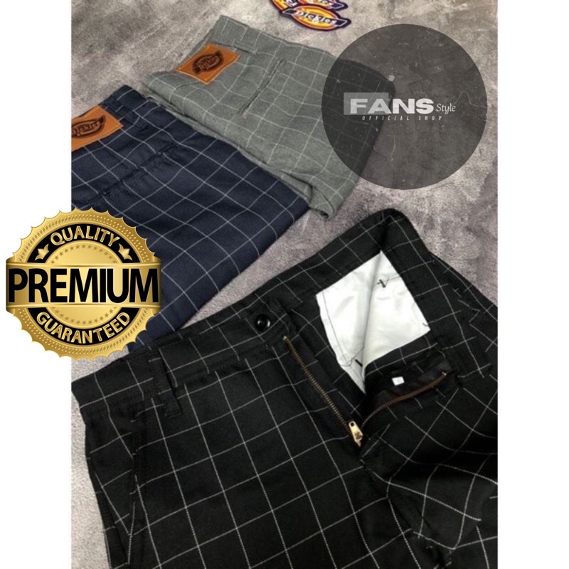 PROMO! CELANA TARTAN PANJANG PREMIUM SLIM FIT ORIGINAL TEBAL BAHAN SEMI WOOL KUALITAS TERBAIK