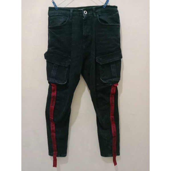 zara man  jeans cargo limited edition