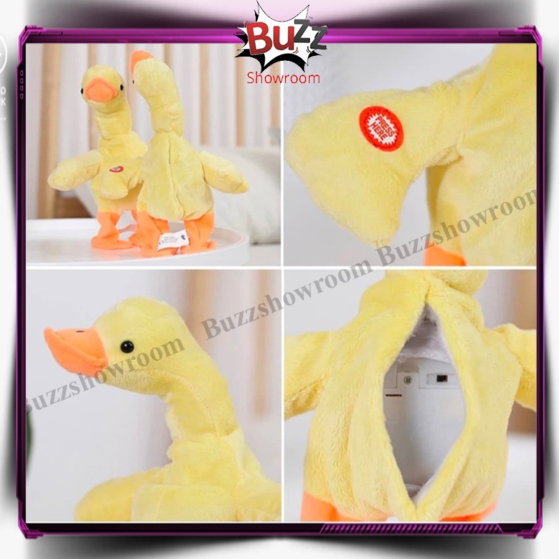 Walking Singing Duck Mainan Anak Boneka Bebek Meniru Suara Berjalan Bernyanyi