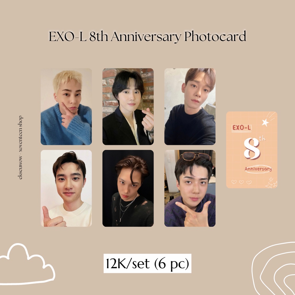 EXO-L 8th Anniversary Photocard / EXO 10th Anniversary Photocard (unofficial, fanmade)