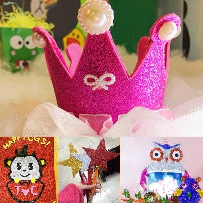 Glitter Sponge Sheet A4 (10 Color)