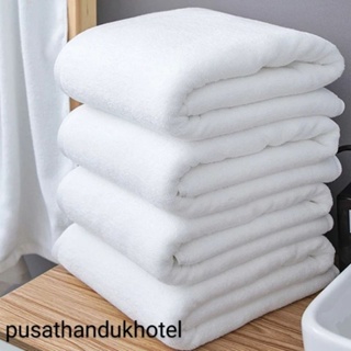 Bath Towel / Handuk Mandi Hotel Bintang 5 Putih Polos 80x160 600gr/pcs 100% katun Premium #4