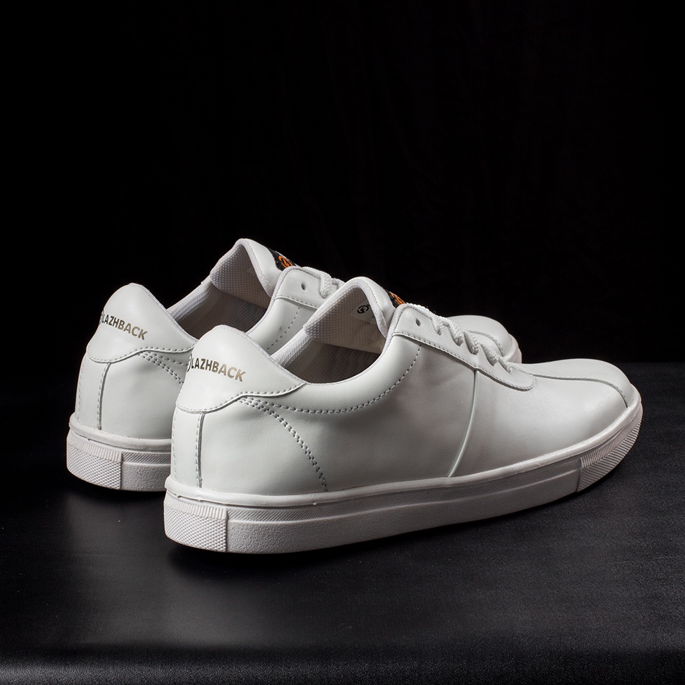 SMITH FULL WHITE |ManNeedMe x FlazhBack| Sepatu Sneakers Pria Kets Casual ORIGINAL