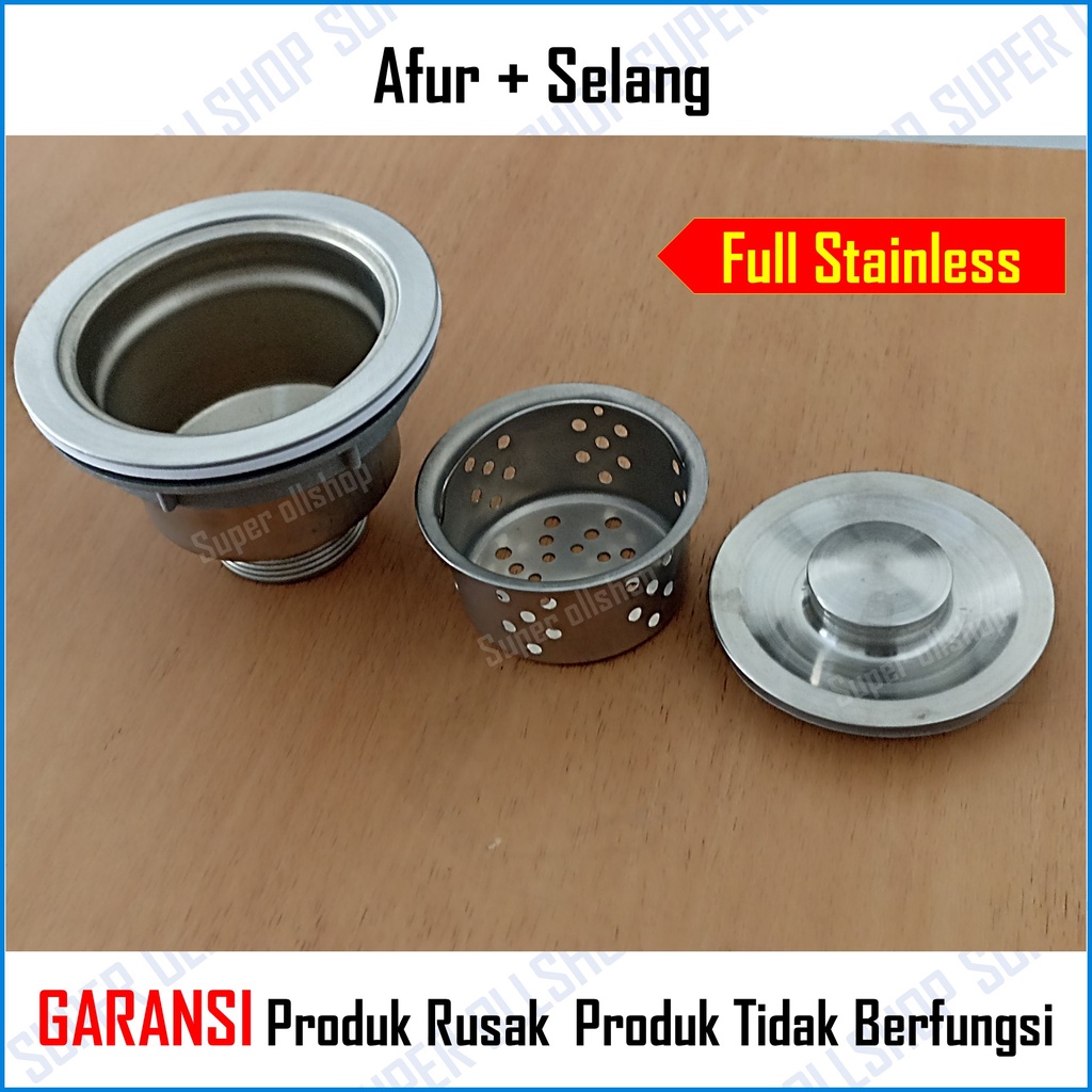 Afur Selang Bak Cuci Piring Set Murah / Selang Afur Pembuangan Bak Cuci Piring Wastafel Kitchen Sink Drainer Set