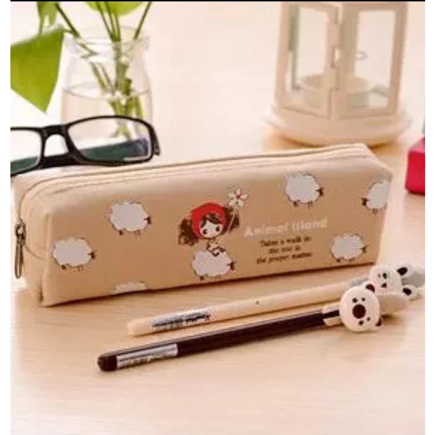 Tempat Pensil Anak Sekolah Motif Lucu Import Full Colour Zipper Kotak Pensil Resleting Import Motif Unik Pencil Case Import Dengan Resleting Motif Lucu