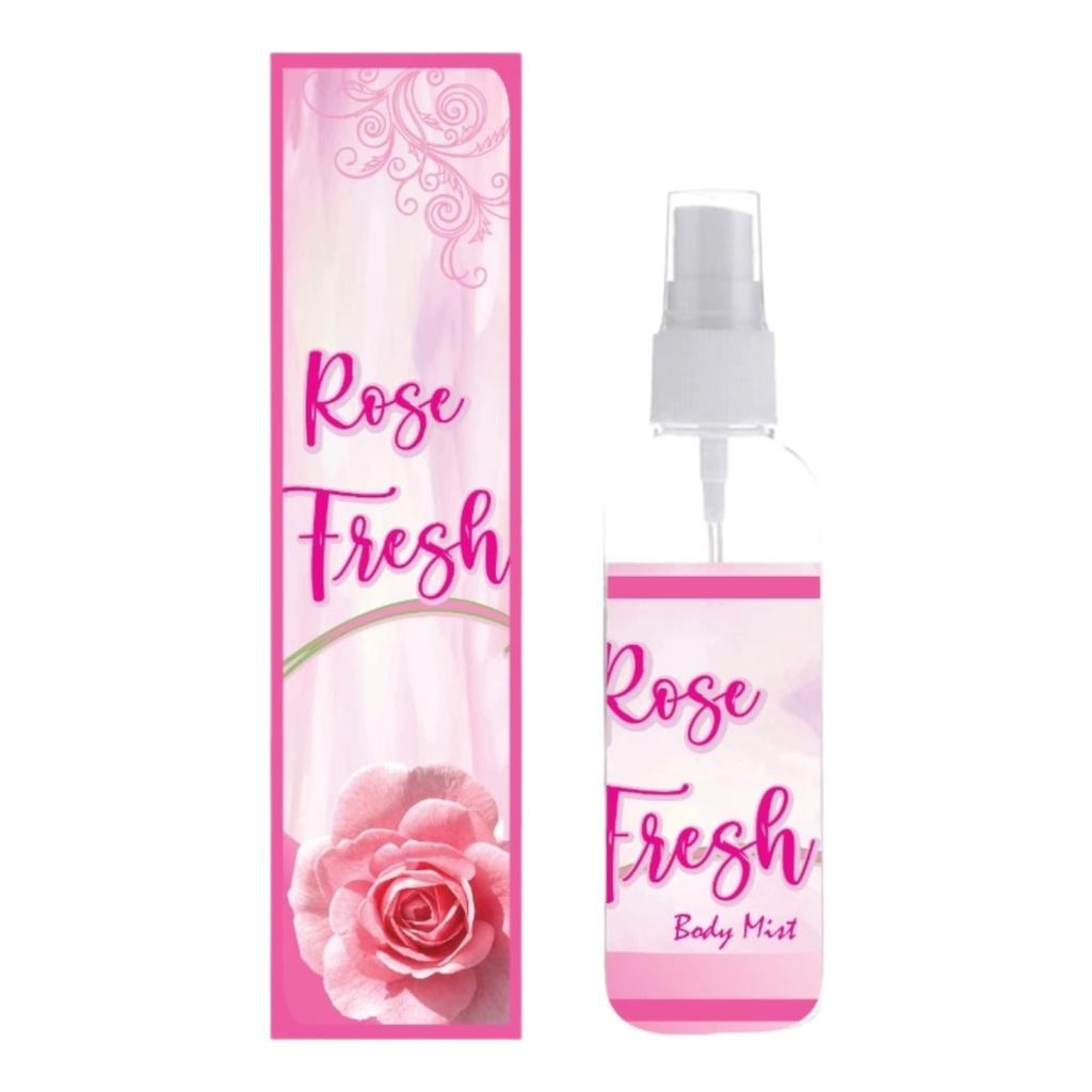 Kanzo - Parfum Body Mist Rose Fresh 100ml / Body Mist Rose Fresh 100ml / Parfum Wanita Wangi Tahan Lama