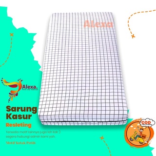 (TINGGI 20) Sarung busa reseleting motif kotak kotak emily ukuran 90-120 tinggi 20