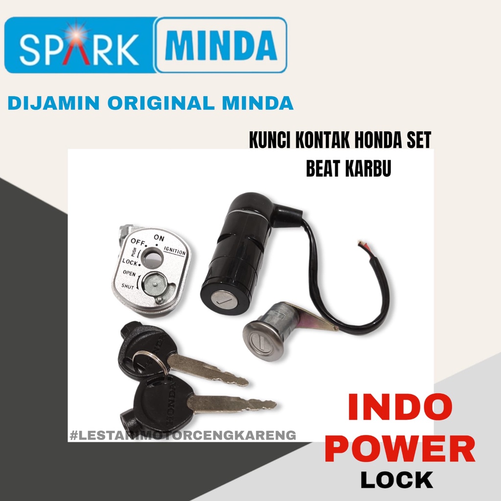KUNCI KONTAK SET PLUS JOK BEAT KARBU LAMA OLD ASLI MINDA 35010-KVY-960