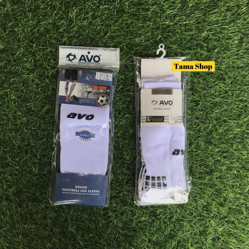 COD - KAOS KAKI AVO BOLA FUTSAL PANJANG PENDEK SAMBUNG ANTI SLIP HITAM PUTIH - KAOS KAKI SEPAKBOLA F
