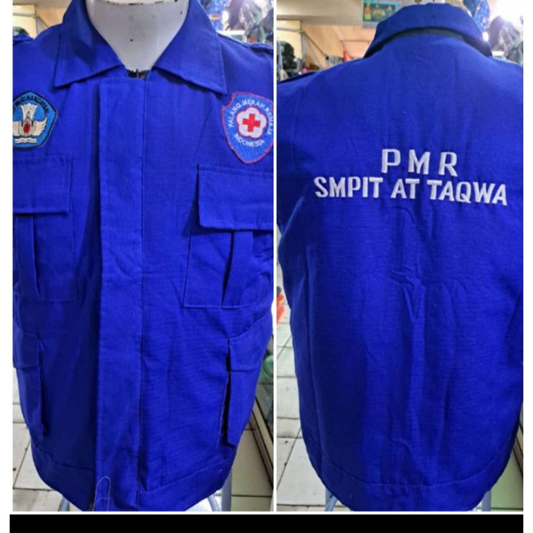 rompi PMR madya krah#rompi PMR biru