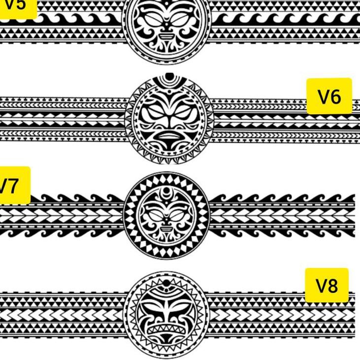➨ho Terlaku. Tato Temporer/Stiker Tato Minimalis - V - Tato tribal gelang tato gelang kaki dan tanga