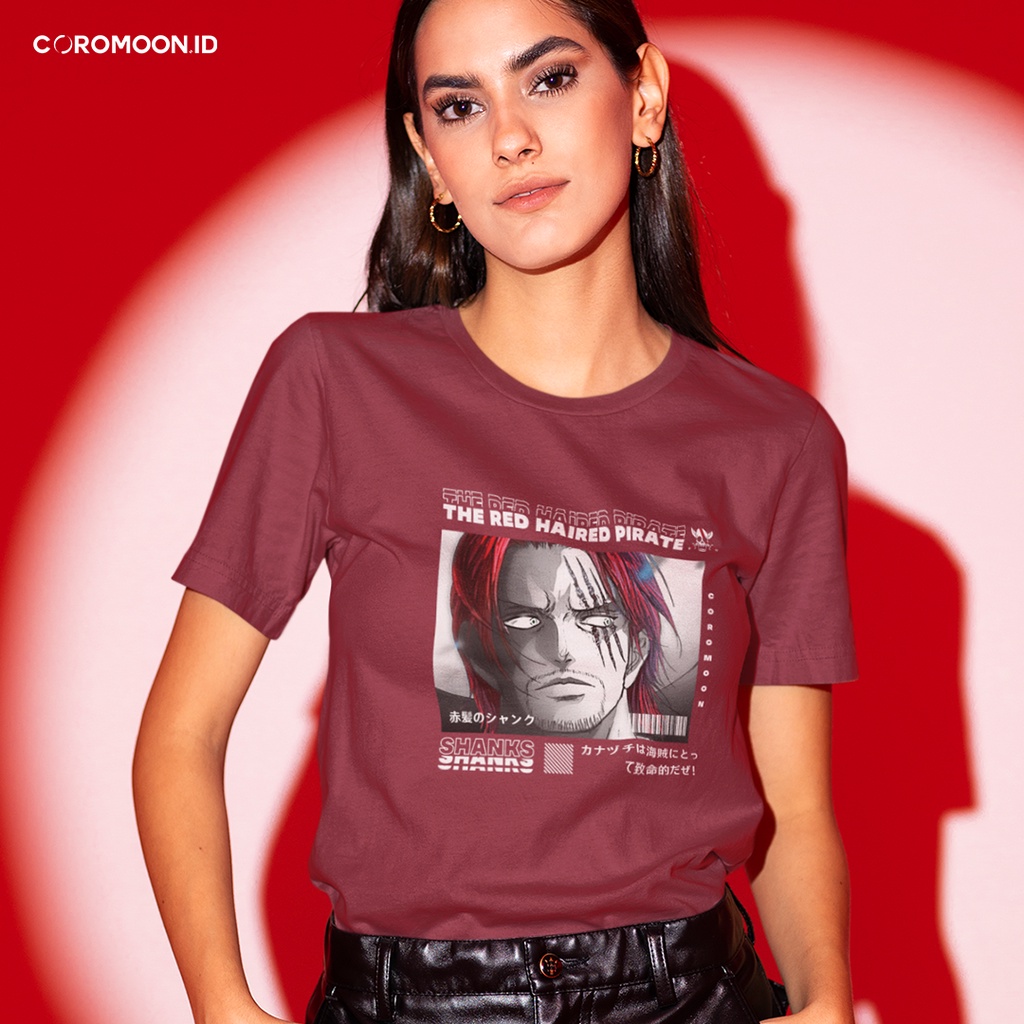 SHANKS The Red Haired Pirate Tee - Kaos One Piece