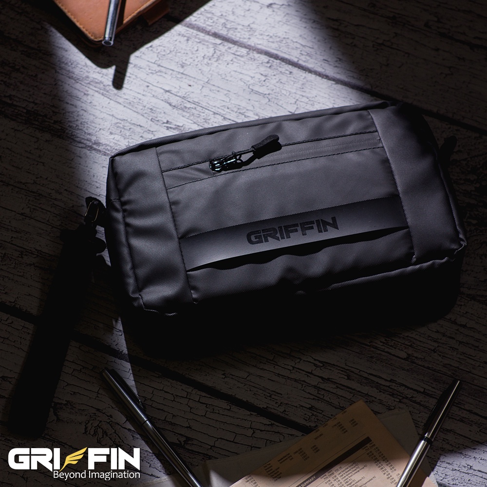 Pouch Bag Clutch Pria Levin Waistbag Distro Hitam by Griffin Apparel