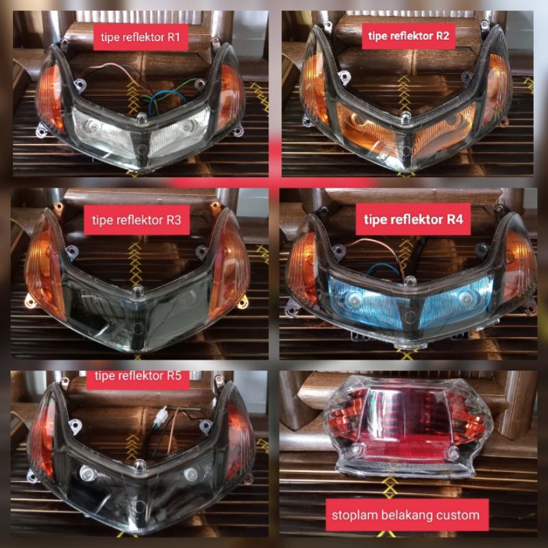 lampu sen Mio smile custom smoke