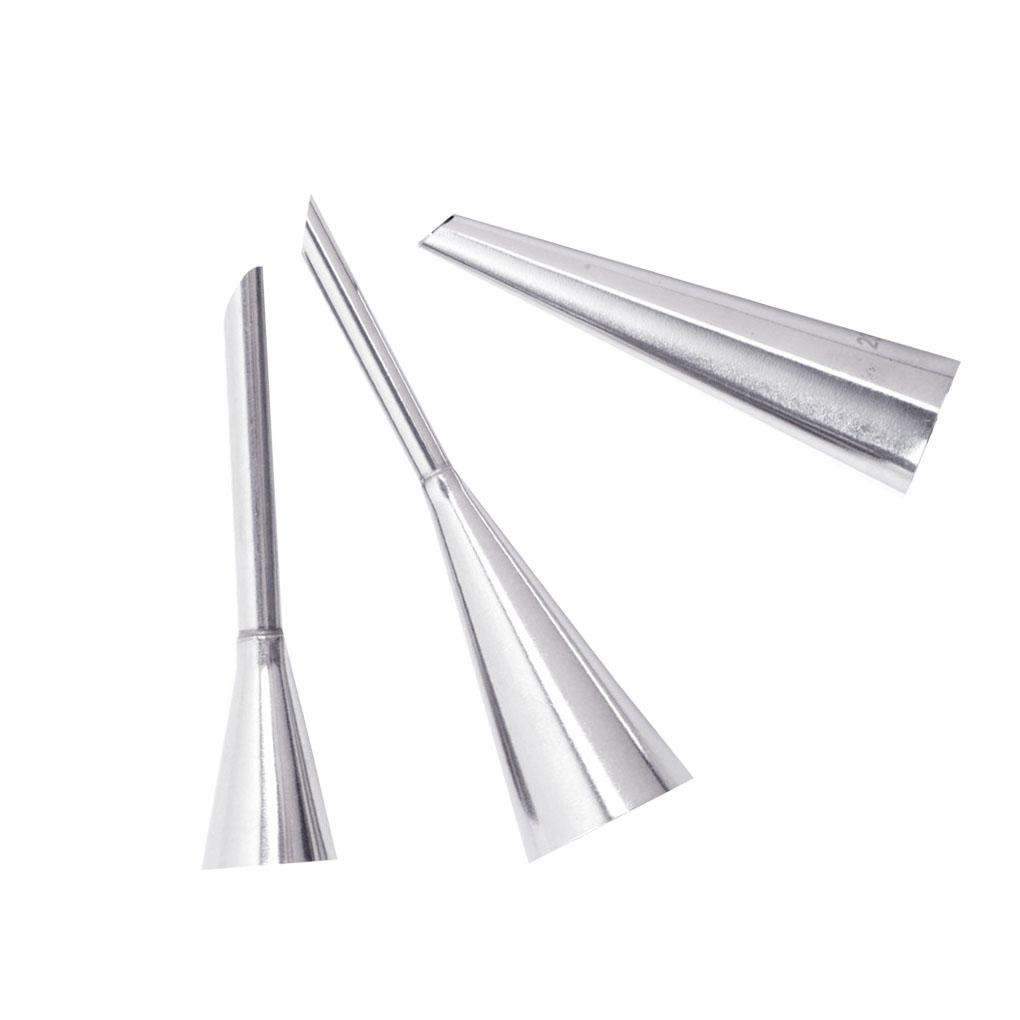 3buah/set Kue Baking Nozzle Stainless Steel Dekorasi Puff Cream Dekorasi Piping Tips Dapur Profesional Bakery