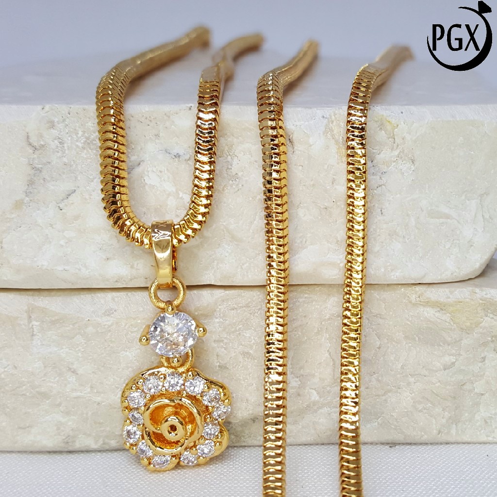 PGX Kalung Wanita Xuping Perhiasan Lapis Emas Aksesoris Fashion Premium - XD134