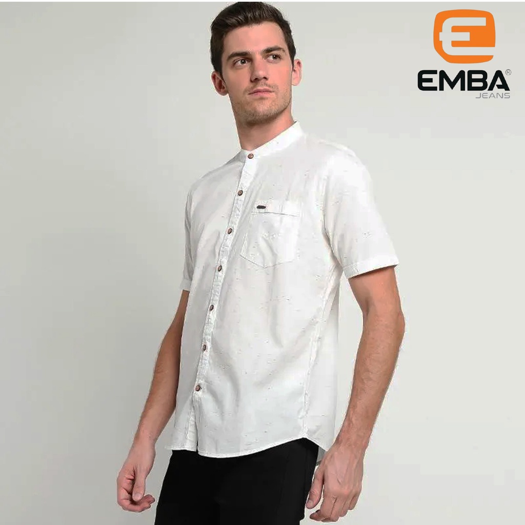 KEMEJA ATASAN PRIA KOKO PRIA EMBA USED JEANS HARLAND HEM PREMIUM TERBARU