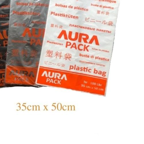 

Kantong Plastik HD tanpa plong UK 35cm x 50cm - Polybag - Hitam