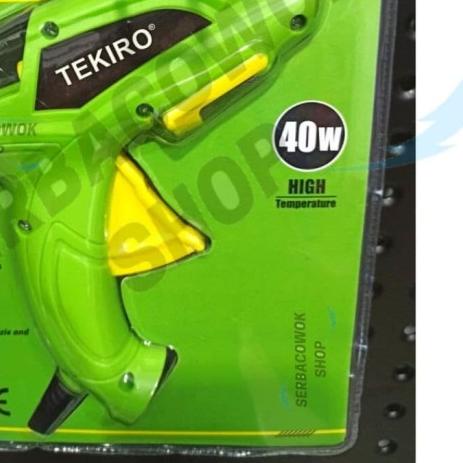 

Tekiro Alat Tembakan Lilin Stick Glue Gun 40 Watt + Bonus 2 Batang Lem
