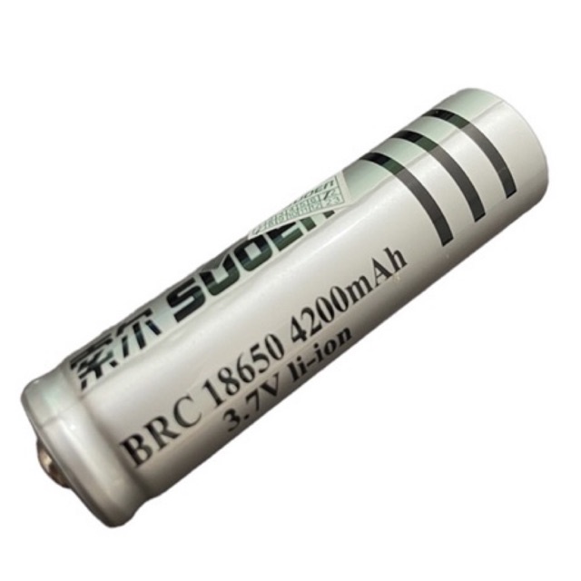 BATERAI RECHARGE 18650 4200mAh 3.7Volt li-ion merk SUOER