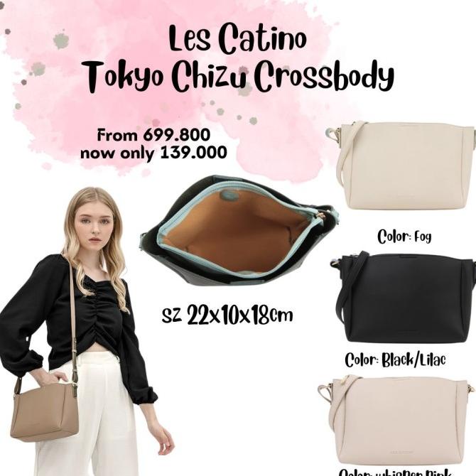 Tas Selempang Wanita Les Catino Tokyo Chizu Crossbody NEW ORI