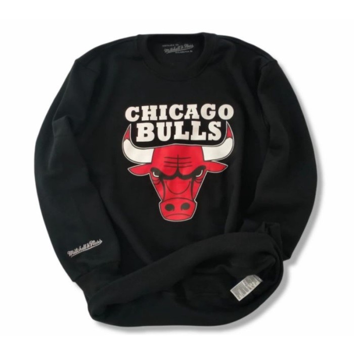 Sale Crewneck Chicago Bulls Black Gold Berkualitas