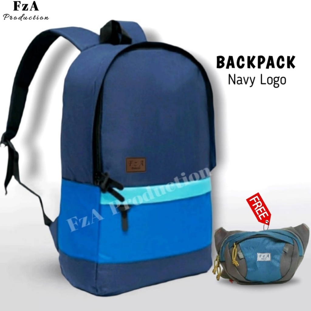 Big Promo..Tas Ransel Distro sekolah kuliah Kerja Pria 4286CV Tas Premium -  FzA FREE WAISTBAG