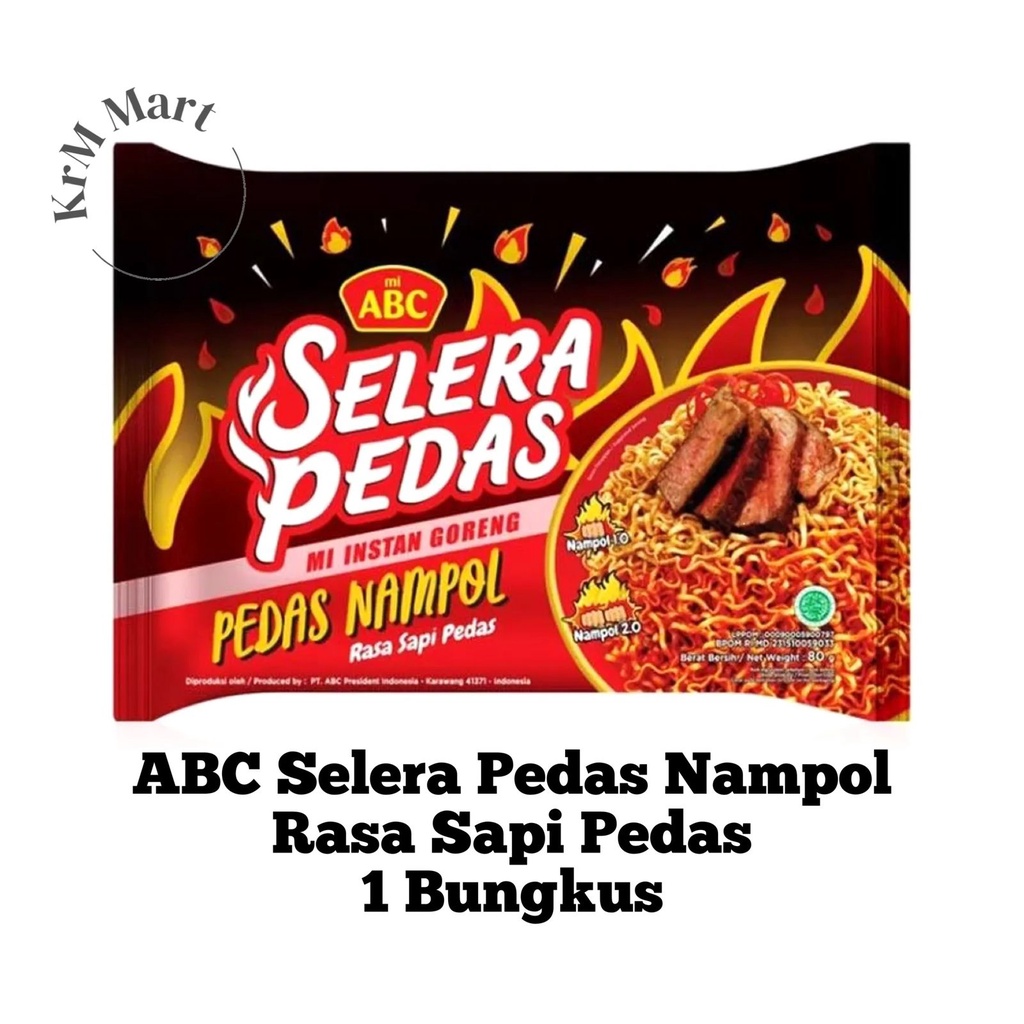 Jual Abc Selera Pedas Nampol Rasa Sapi Pedas 1 Bungkus Mie Mi Instan