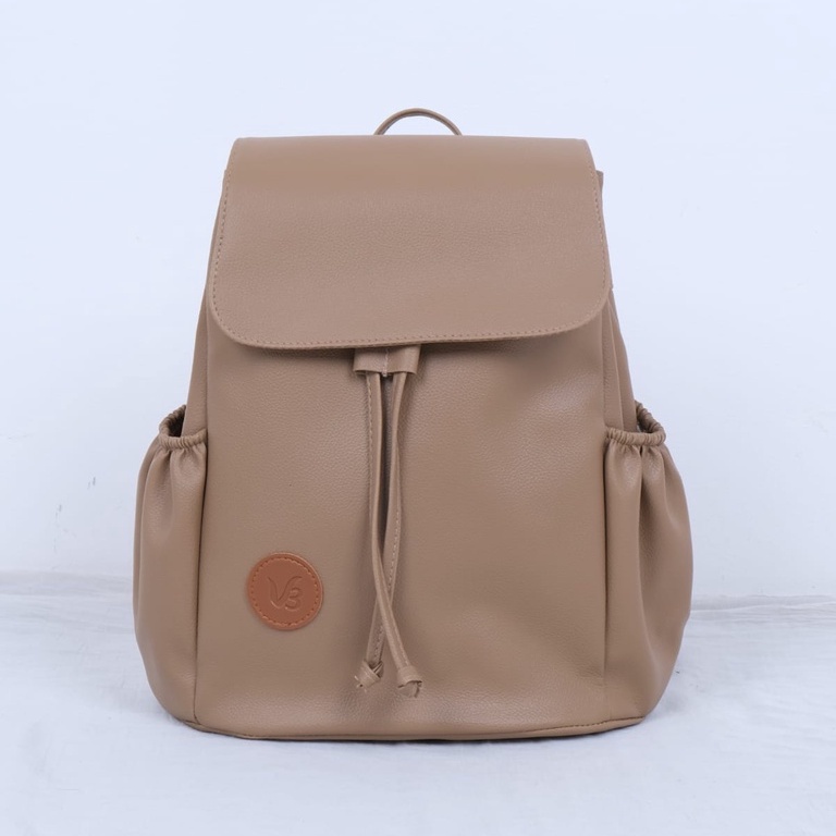 Tas Ransel Wanita - Tas Milea Wanita - Cream, Hitam, Abu, & Pink, Theree braveshop