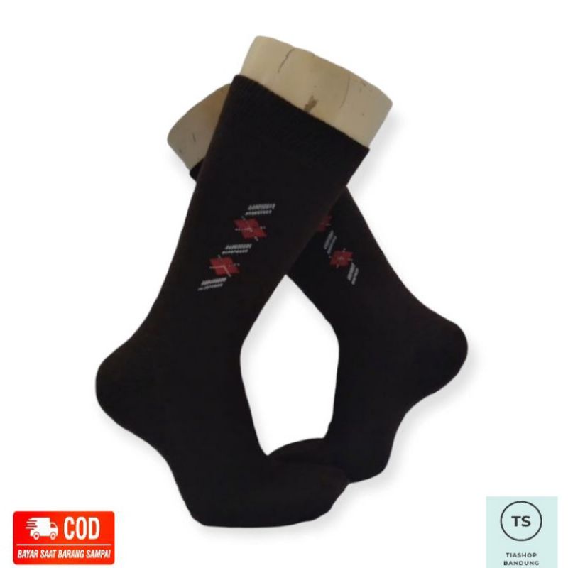 1 Lusin Kaos Kaki Kantor Panjang Pria || Kaos Kaki Kerja || Kaos Kaki Kantoran Motif