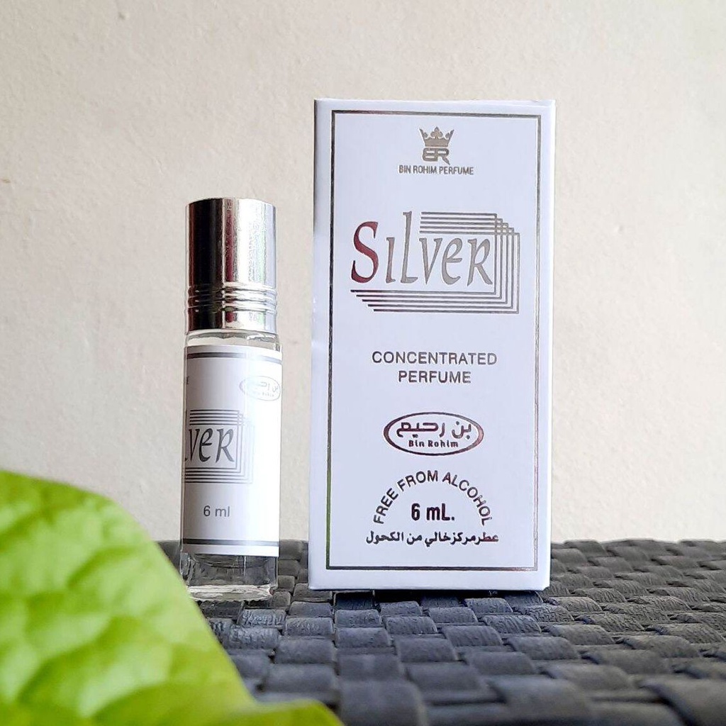 Parfum SILVER Kemasan 6ml Minyak Wangi Roll non alkohol