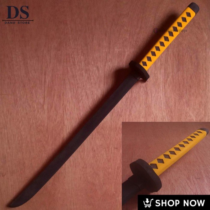 Mainan Pedang Busa (Foam Odachi Sword - Cosplay/LARP) - Kuning