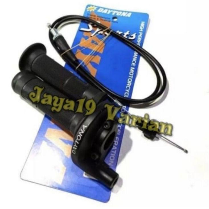 Gas Spontan Daytona Polos / Gas Spontan Rem Daytona Polos Universal 1 Kabel Free Handgrip Polos - Sa