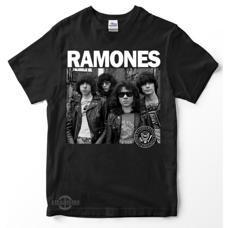 XTAB DISTRO kaos RAMONES 3 POISON HEART Premium tshirt Ramones hey ho lets go kaos band ramones rock