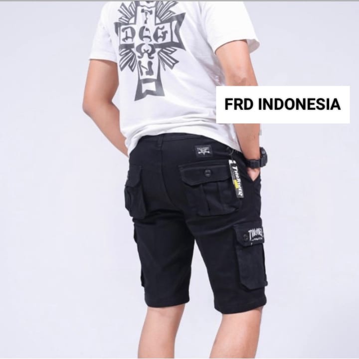 Celana Cargo Pendek Pria Jumbo Loreng Original Terlaris Short Kargo Distro Bahan Tebal Pdl