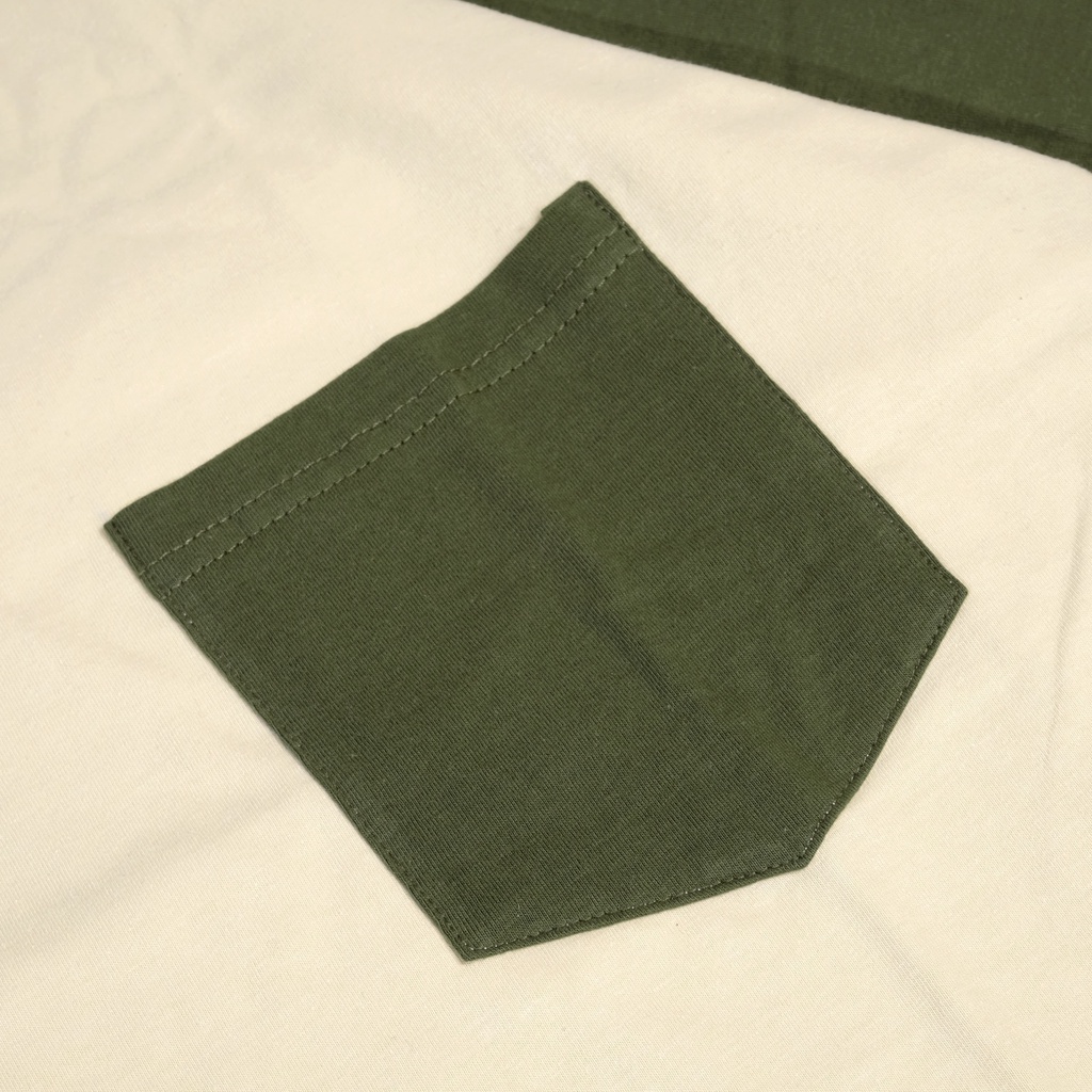 kaos oversize pocket / kantong kombinasi warna