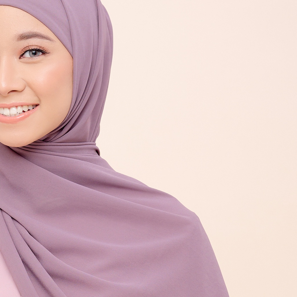 Clearance Sale - ZM Zaskia Mecca - Klavi Berry Truffle Pashmina