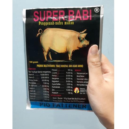 

ヹ SUPER BABI 100gr| Penggemuk Babi| Penambah Nafsu Makan Babi STOK BANYAK 3978 ✯