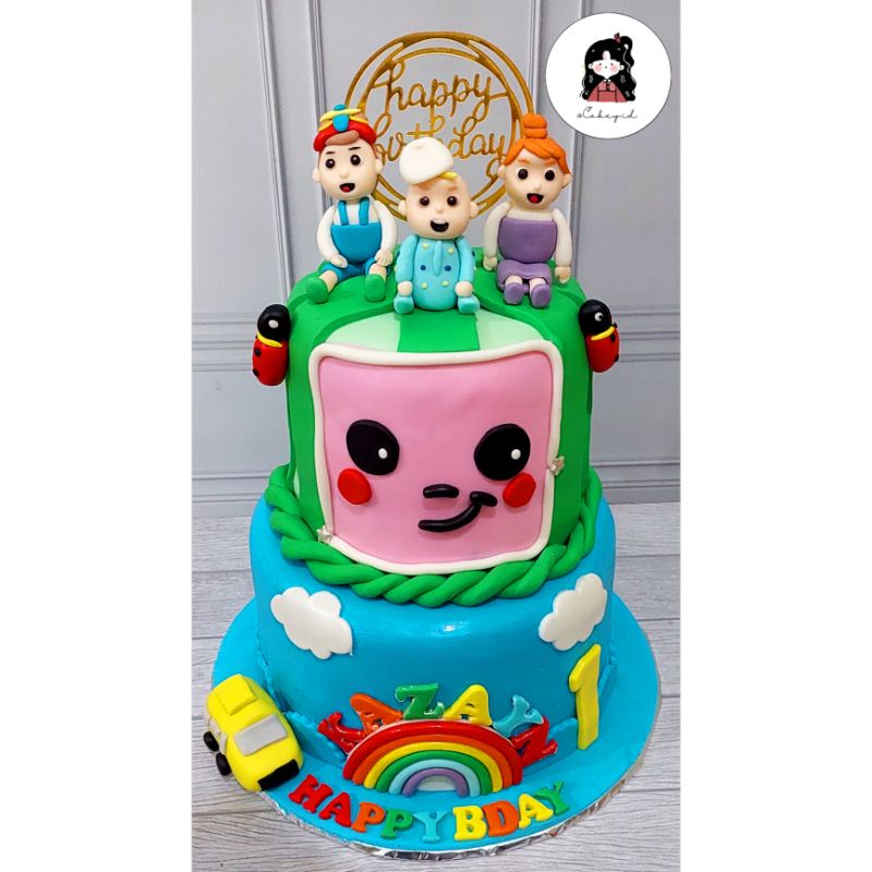 

Kue Ulang Tahun Karakter Cocomelon (fondant 22cm+15cm)