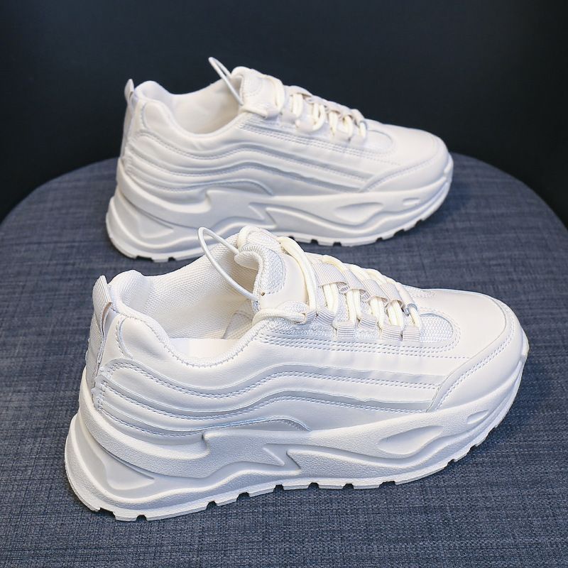 HS / Sepatu Sneaker Wanita Premium Hitam Beige 245