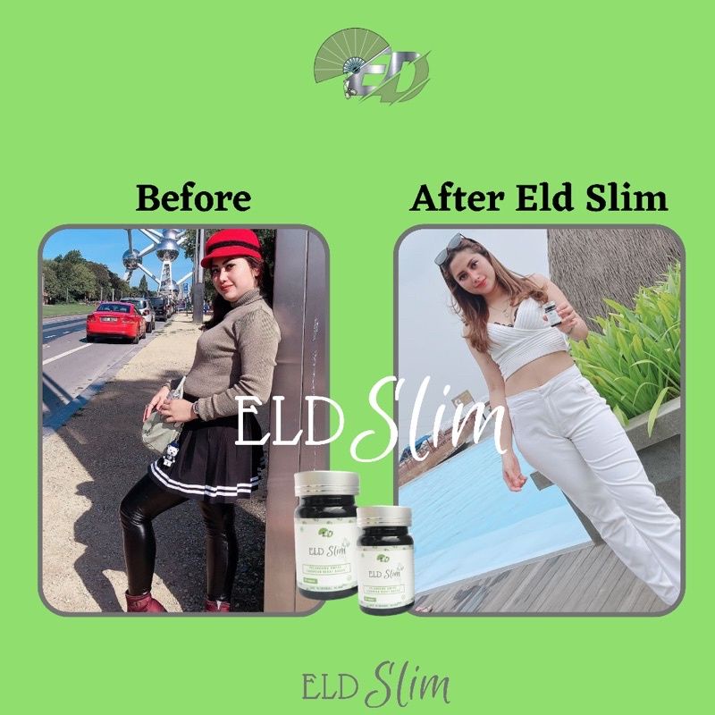 ELD SLIM kapsul Pelangsing herbal BPOM bisa COD free ongkir