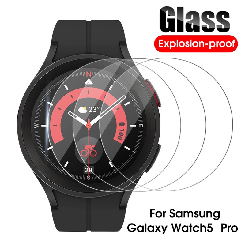 Pelindung Layar Tempered Glass HD Anti Gores Untuk Samsung Galaxy Watch 5 Pro