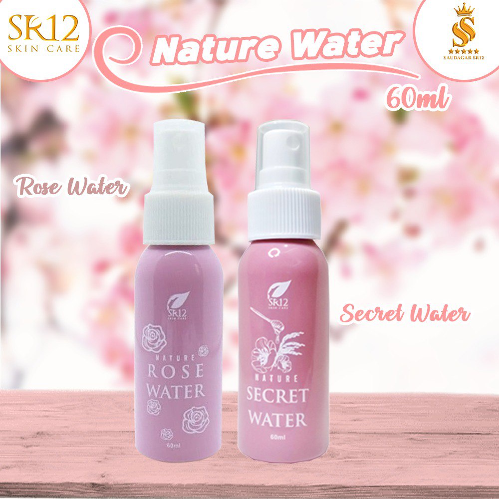 Setting spray Sr12 Mengunci make up Menyegarkan wajah Facial spray Tahan lama Melembabkan wajah Glowing 60ml Bpom Saudagarsr12